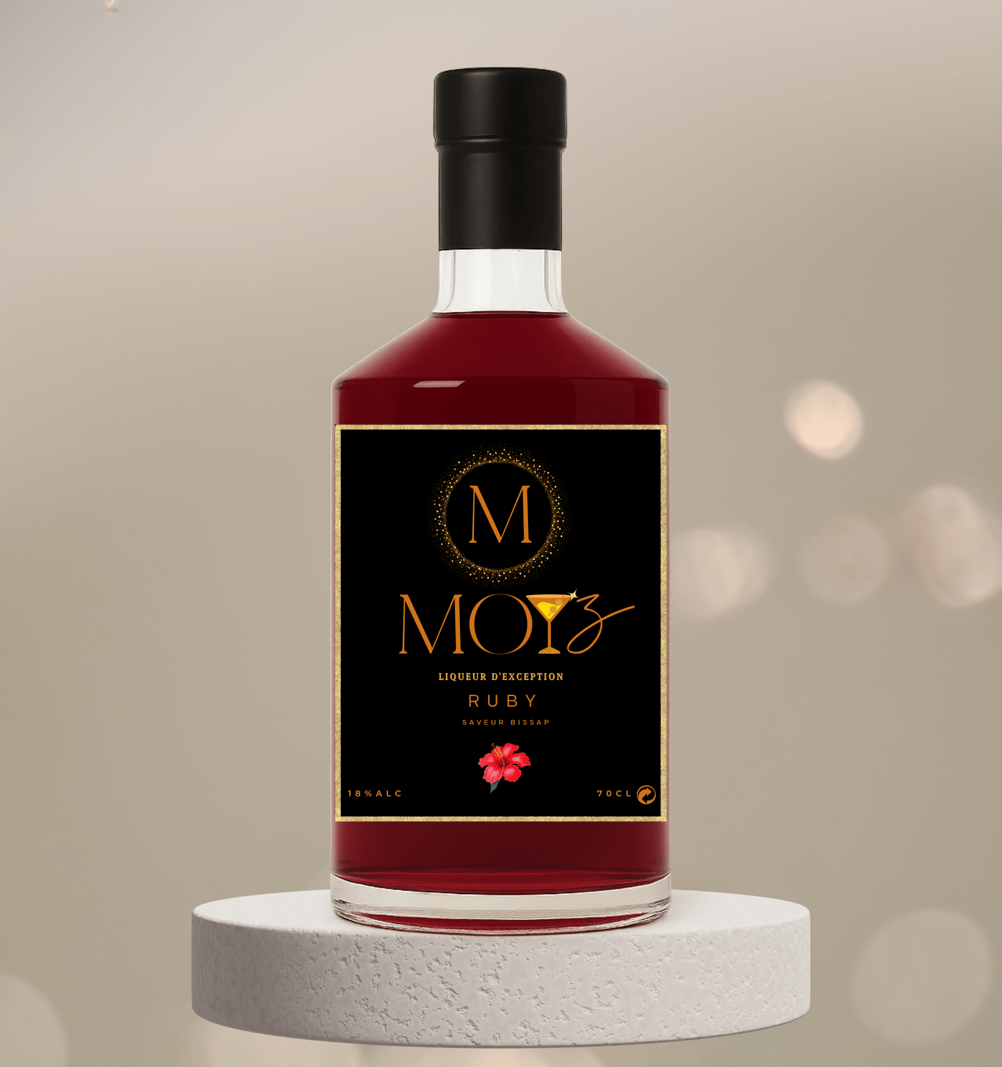 Liqueur d'exception artisanal MOYZ - BISSAP - 700ml